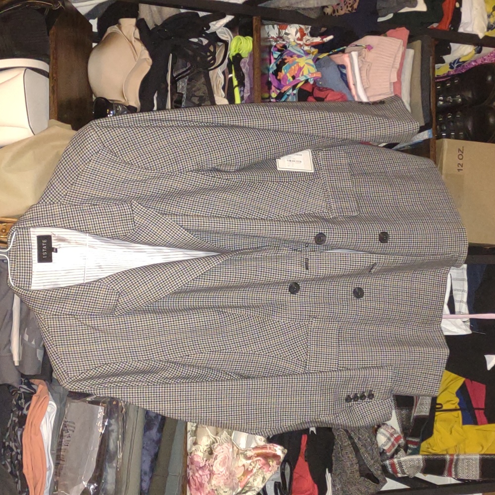 NWT 1. State | Poly Blend Country Plaid Blazer